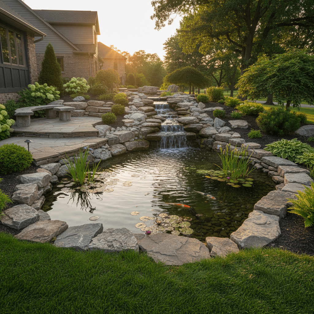 Outdoor Water Feature Design in Des Plaines, IL