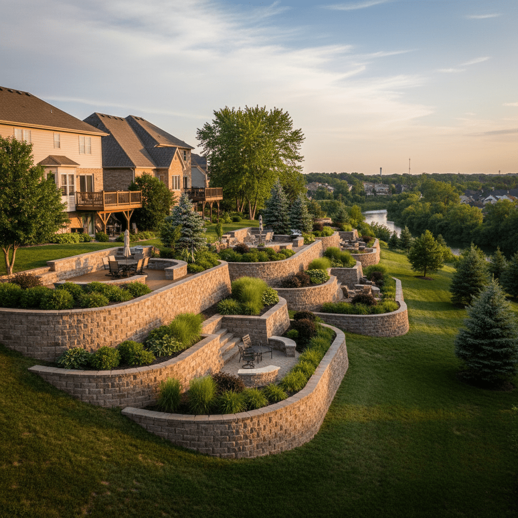 Terraced Wall System Design